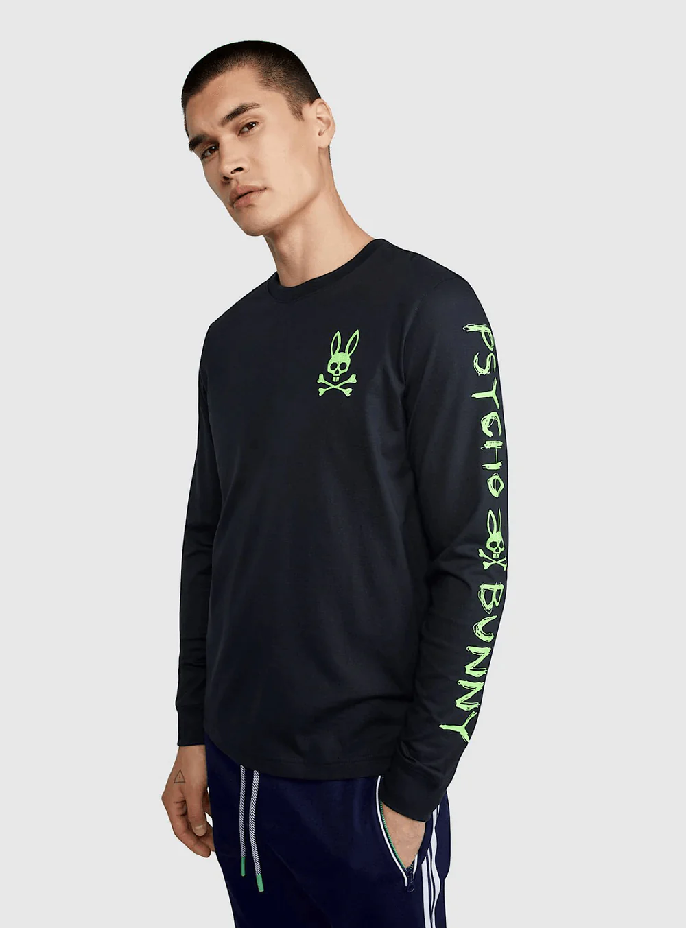 Polo Psycho Bunny - Jaspe Manga Larga