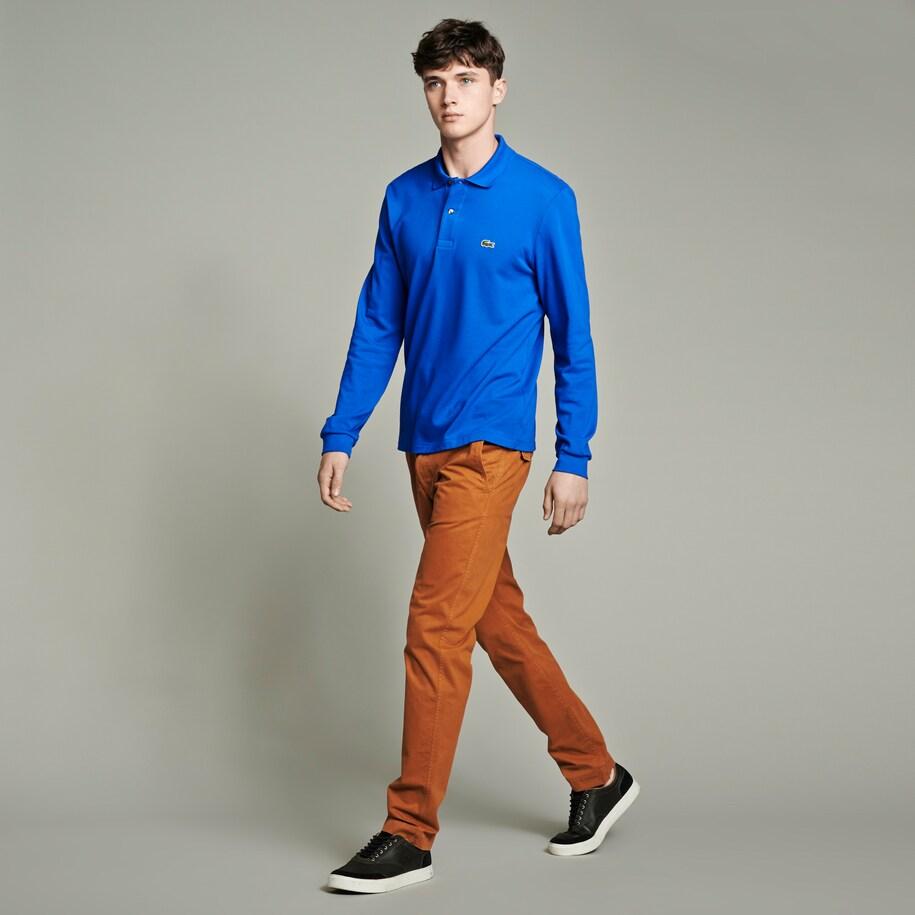 Lacoste Camisero Manga Larga Azul Light - Store In Perú