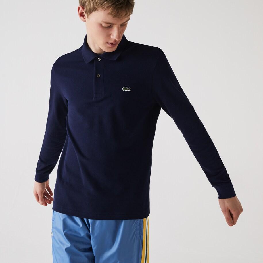 Lacoste Camisero Manga Larga Azul Navy - Store In Perú