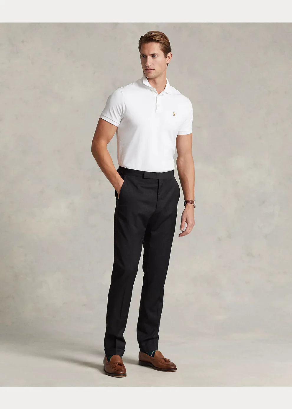 Preventa Camisero Ralph Lauren Soft Cotton Blanco - Store In Perú