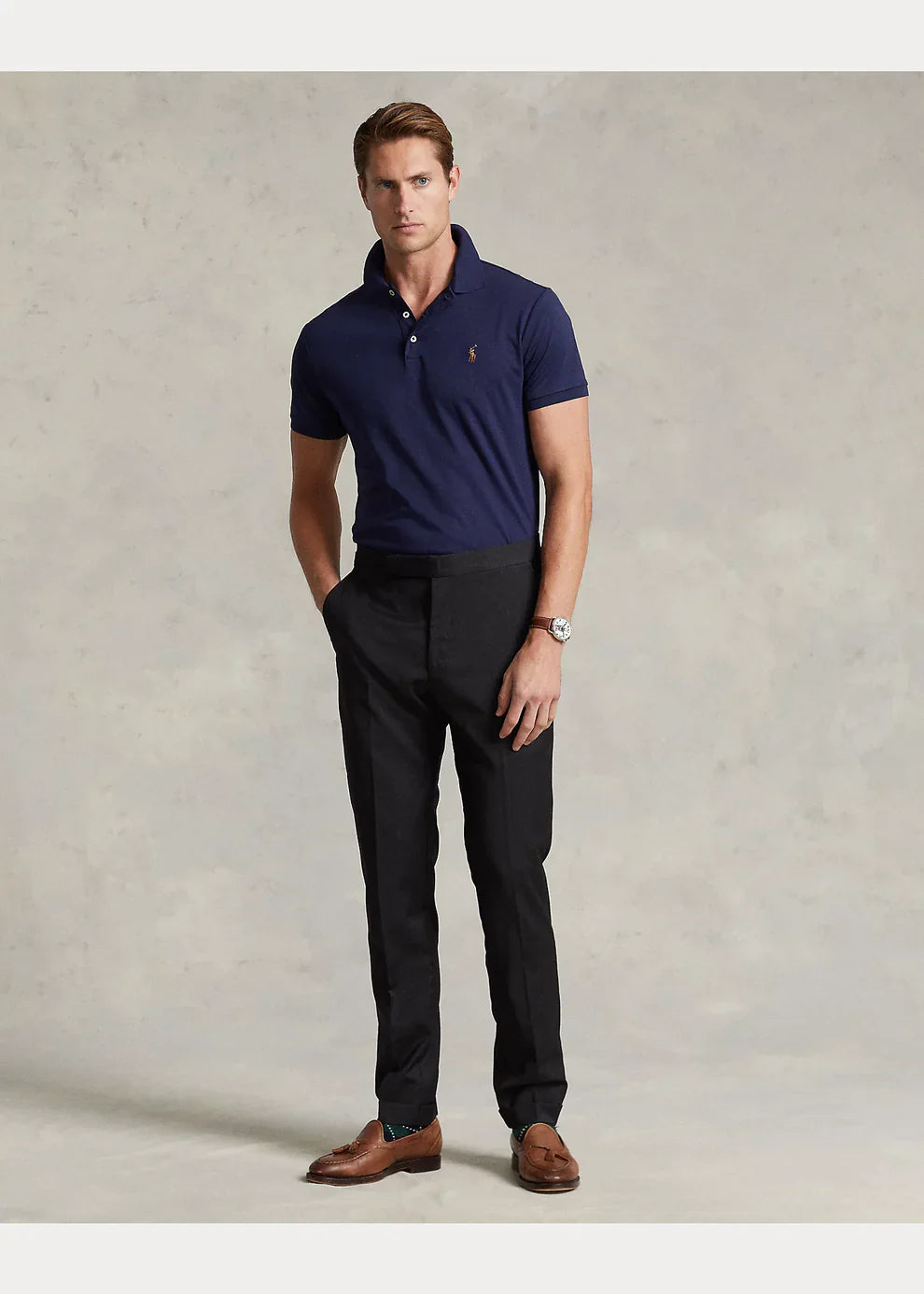 Preventa Camisero Ralph Lauren Soft Cotton Navy - Store In Perú