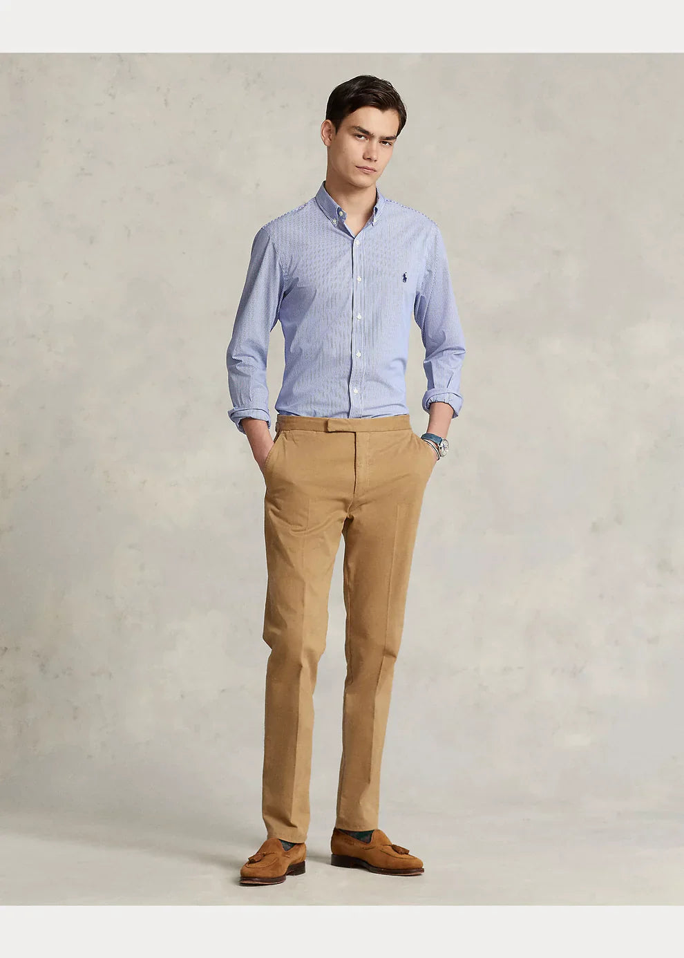 Camisa Ralph Lauren Listada Azul - Brands Store