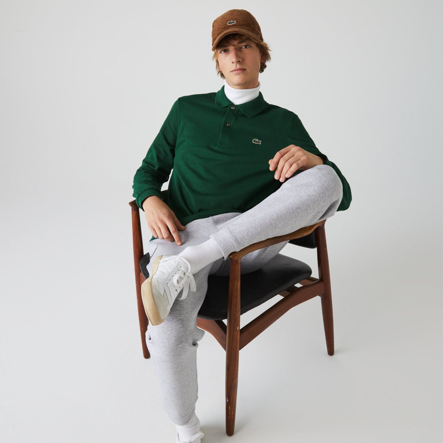 Lacoste Camisero Manga Larga Verde - Store In Perú