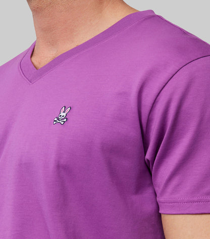 Psycho Bunny Polo Cuello V Morado
