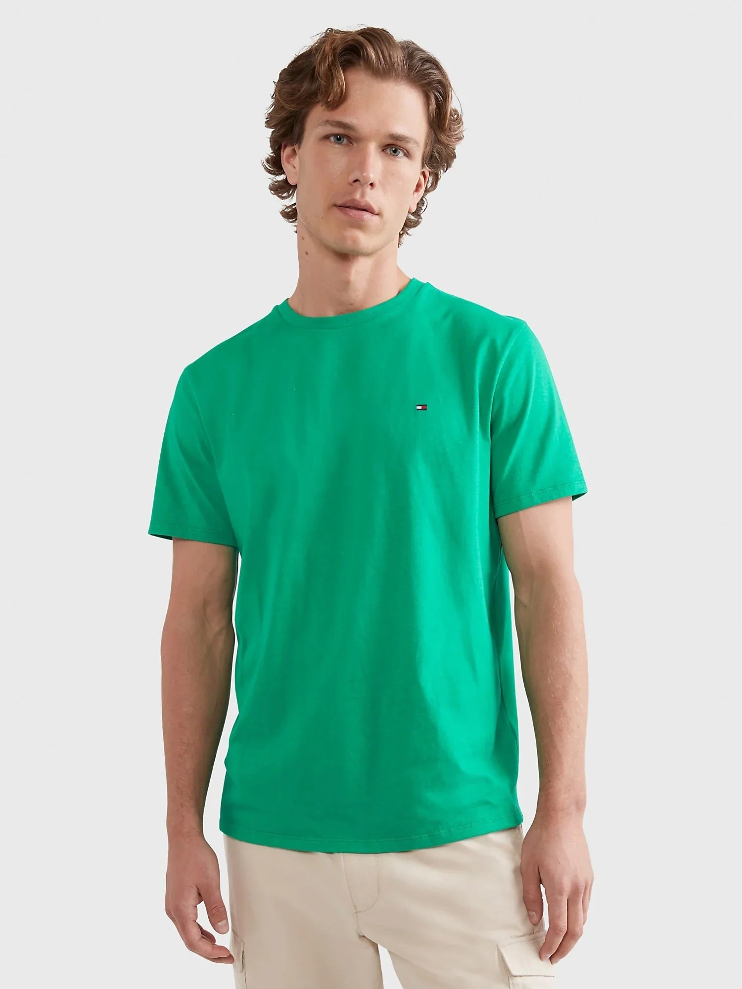 Polo tommy hilfiger verde shop