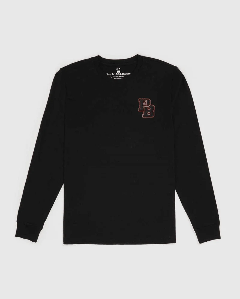 Polo Psycho Bunny - Patchin Chenille Manga Larga