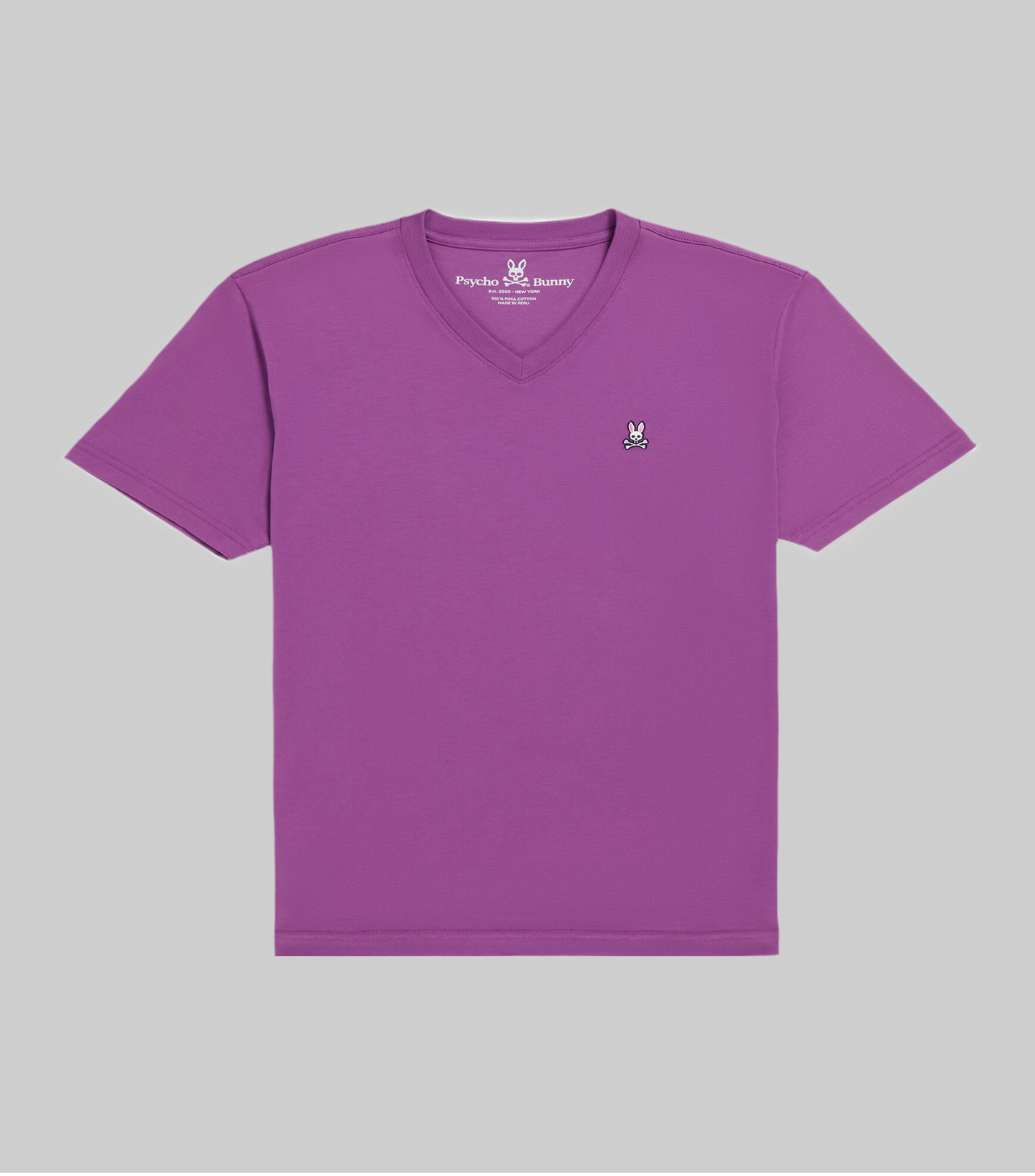 Psycho Bunny Polo Cuello V Morado