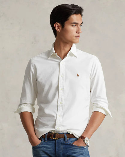 Camisa Polo Ralph Lauren Oxford Blanca - Brands Store