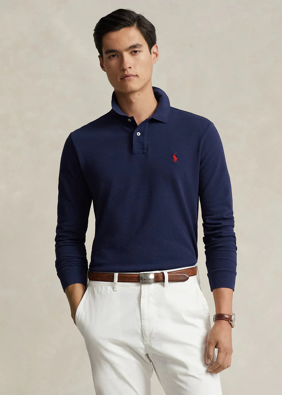 Polo Ralph Lauren Manga Larga Acero - Brands Store