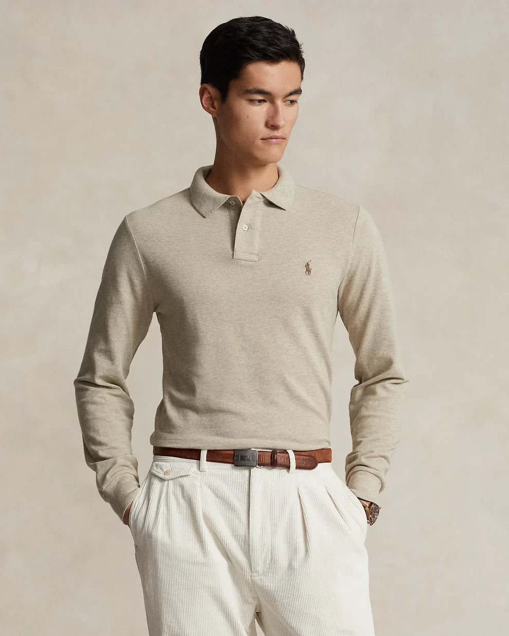 Polo Ralph Lauren Manga Larga Beige
